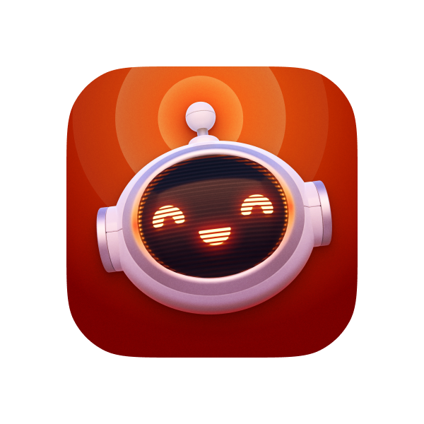 Red bot designed by Adam Whitcroft for Apollo